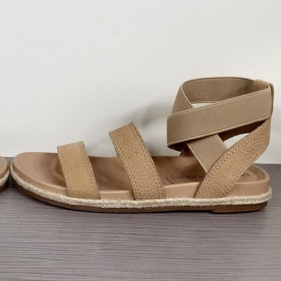 Lucky Brand Dilane Sandals, Stone Embossed Nubuck, Womens Size 6 M / 36.5 - Picture 9 of 13